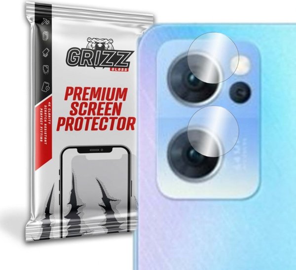 GrizzGlass Υβριδικό Γυαλί Κάμερας για Oppo Reno 7 5G - Σετ 2 Τεμαχίων, Ανθεκτικό στην Κρούση