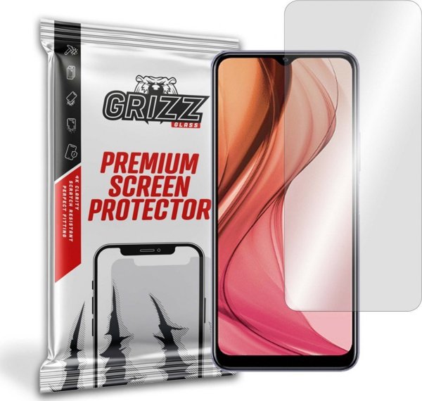 GrizzGlass Υβριδικό Γυαλί Προστασίας Οθόνης για Vivo Y30 2021, Εύκολη Τοποθέτηση, Oleophobic Coating