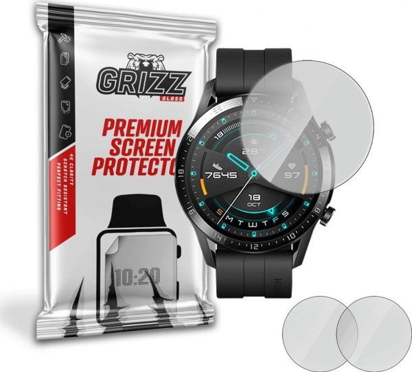 GrizzGlass Ματ Μεμβράνη Προστασίας Οθόνης για Huawei Watch GT2 46mm, Αντιθαμβωτική, Anti-Fingerprint