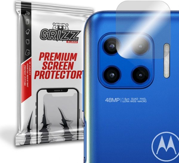 GrizzGlass Υβριδικό Γυαλί Κάμερας για Motorola Moto G 5G Plus, 2 Τεμάχια, Anti-Scratch