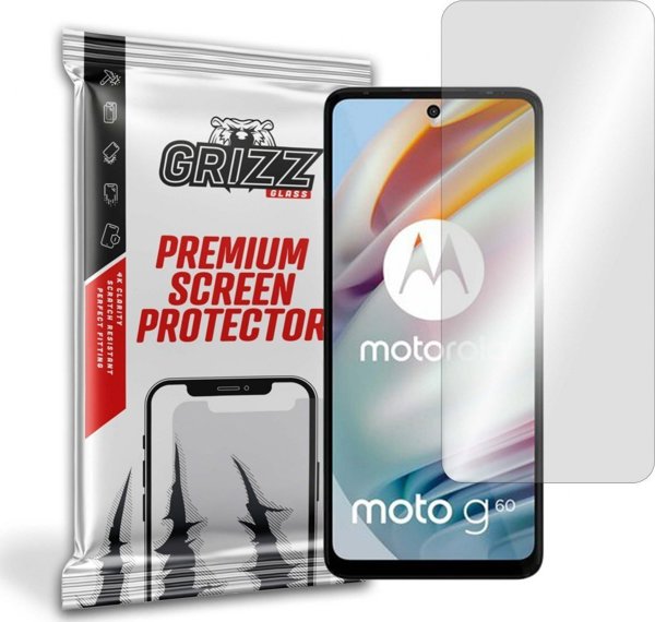 GrizzGlass Υβριδικό Γυαλί για Motorola Moto G60 - Ανθεκτικό Προστατευτικό Οθόνης, Anti-Scratch, Εύκολη Τοποθέτηση