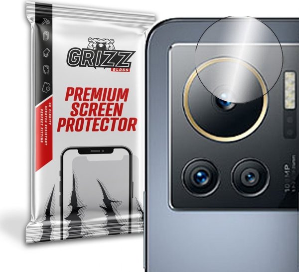 GrizzGlass Υβριδικό Γυαλί Κάμερας για Infinix Note 12 VIP - 2 Τεμάχια, Ανθεκτικό στην Κρούση