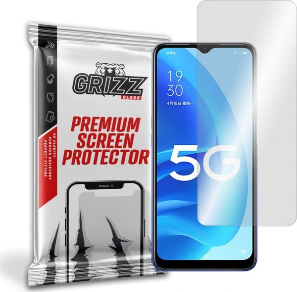 GrizzGlass Προστατευτικό Οθόνης Υδρογέλης για Oppo A55s, Full Cover, Ανθεκτικό στην Κρούση