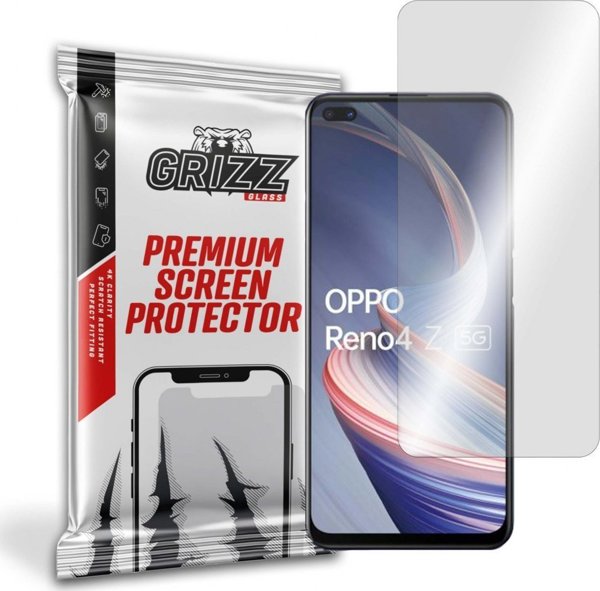 GrizzGlass Υβριδικό Γυαλί Προστασίας Οθόνης για Oppo Reno 4Z 5G, Ανθεκτικό & Εύκολη Τοποθέτηση