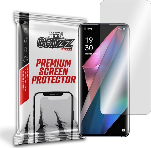 GrizzGlass Προστασία Οθόνης Υδρογέλης για Oppo Find X3 5G, Full Cover, Ανθεκτικό Υλικό, Διαφανές