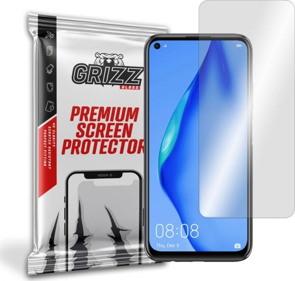 GrizzGlass Υβριδικό Γυαλί Προστασίας Οθόνης για Huawei P40 Lite, Ανθεκτικό στην Κρούση, Anti-Scratch