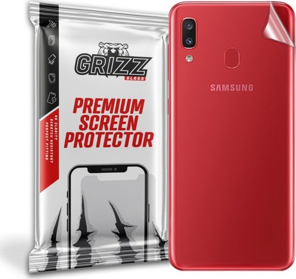 GrizzGlass Προστατευτικό Φιλμ Πίσω για Samsung Galaxy A20e, UltraSkin, Ανθεκτικό στις Γρατζουνιές, Διάφανο