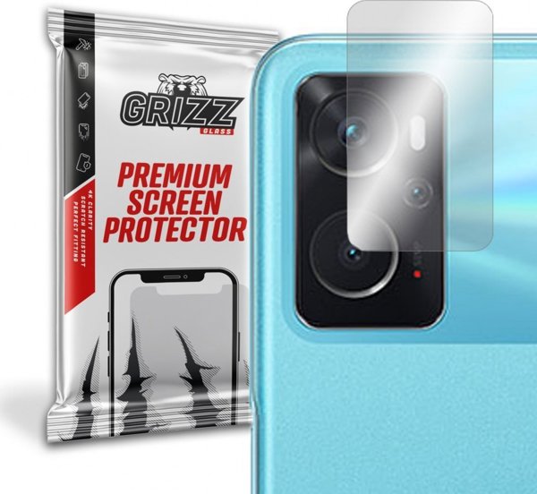 GrizzGlass Υβριδικό Γυαλί Κάμερας για Oppo K10 - Προστατευτικό Φακού, Σετ 2 Τεμαχίων, Ανθεκτικό στις Γρατζουνιές