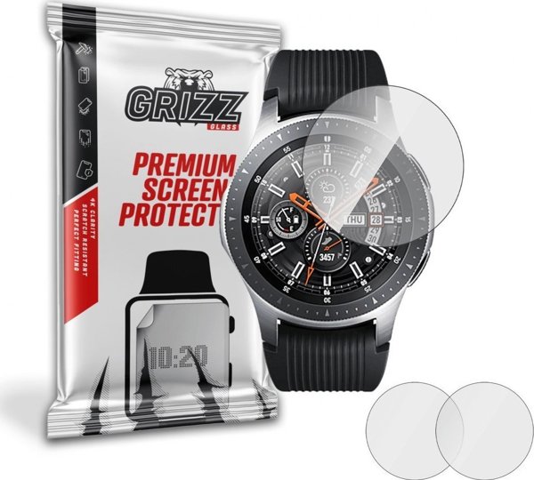 GrizzGlass Υβριδικό Γυαλί Προστασίας για Samsung Galaxy Watch 46mm - 2 Τεμάχια