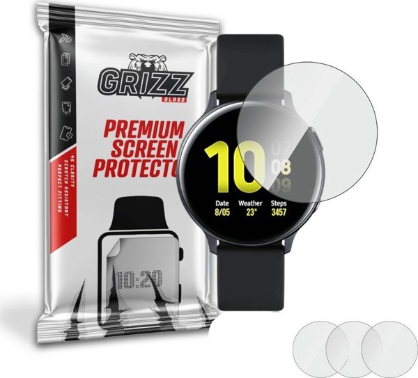 GrizzGlass Προστατευτική Μεμβράνη Υδρογέλης για Samsung Galaxy Watch Active 2 44mm - 3 Τεμάχια