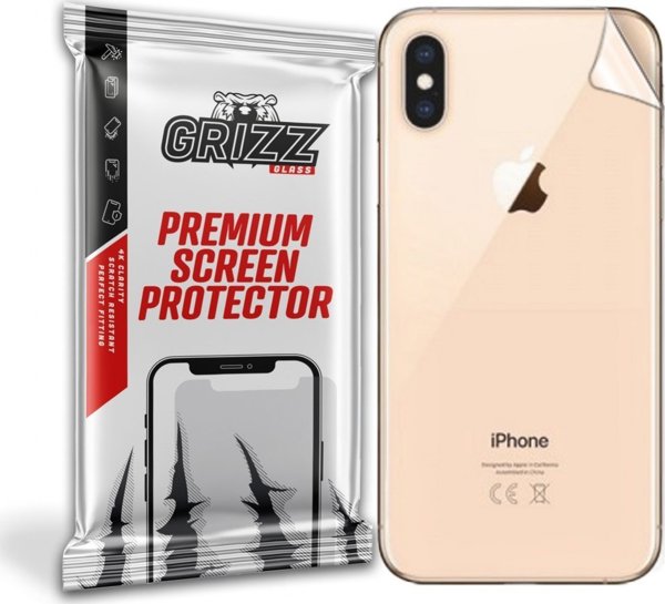 GrizzGlass Προστατευτική Μεμβράνη Πλάτης για Apple iPhone Xs, UltraSkin, Anti-Scratch, Διάφανη