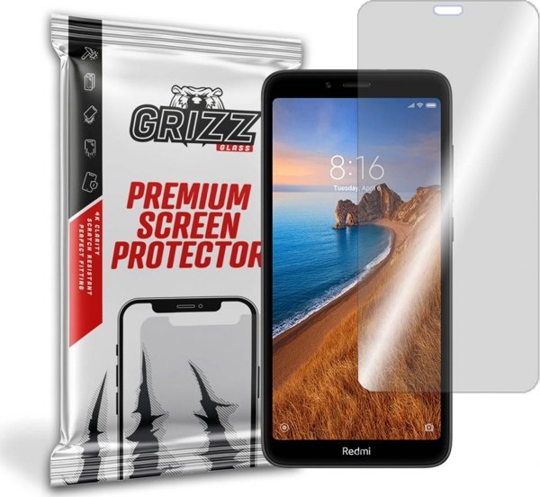 GrizzGlass Υβριδικό Γυαλί Προστασίας Οθόνης για Xiaomi Redmi 7A - Ανθεκτικό, Εύκολη Τοποθέτηση