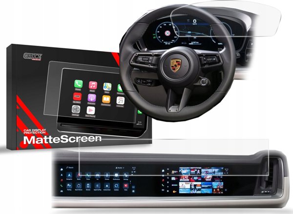 GrizzGlass Προστατευτικό Οθόνης Ματ για Porsche Cayenne 3 12,3" + 10,9" 2023-2024 [2in1]