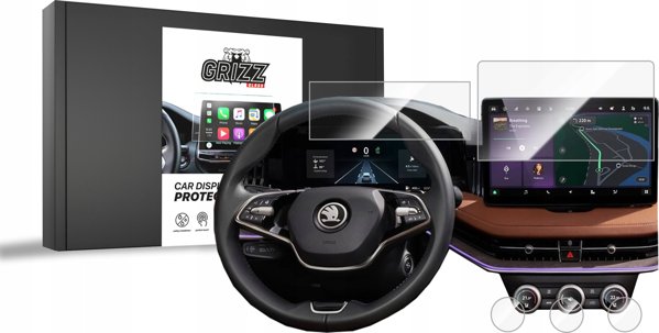 Ceramic GrizzGlass CarDisplay Protection Skoda Superb 4 13" 2024 [5in1] GRZ9498 5906146420854