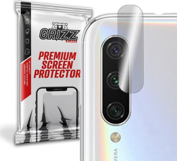 GrizzGlass Υβριδικό Γυαλί Κάμερας για Xiaomi Mi A3 - Σετ 2 Τεμαχίων, Ανθεκτικό, Εύκολη Τοποθέτηση