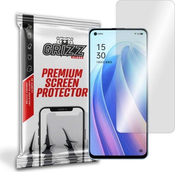 GrizzGlass Υβριδικό Γυαλί Προστασίας Οθόνης για Oppo Reno 7 5G, Ανθεκτικό & Εύκολη Τοποθέτηση