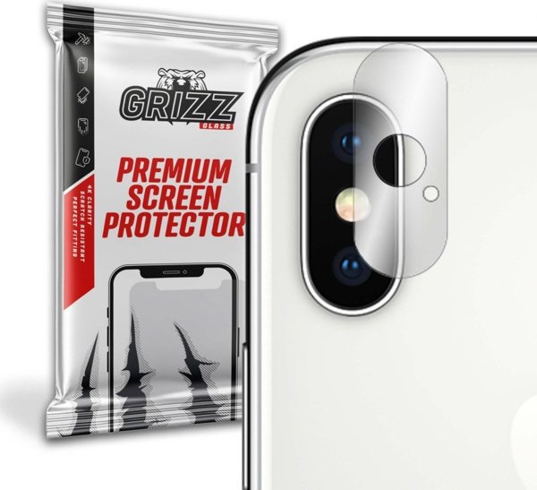 GrizzGlass Υβριδικό Προστατευτικό Κάμερας για Apple iPhone Xs Max - 2 Τεμάχια