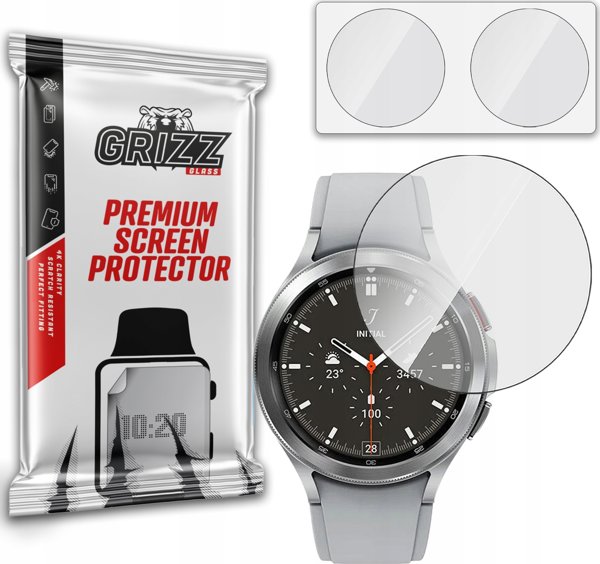 GrizzGlass Υβριδικό Γυαλί Προστασίας Οθόνης για Samsung Galaxy Watch 4 Classic 46mm, Ανθεκτικό στις Γρατζουνιές