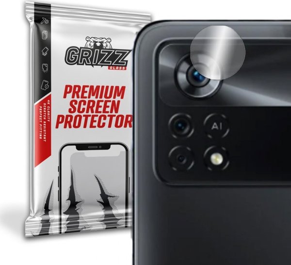 GrizzGlass Υβριδικό Γυαλί Κάμερας για Xiaomi POCO X4 Pro, Προστασία Φακού, 2 Τεμάχια