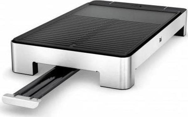 Grill elektryczny WMF WMF table grill Lono flat + ribbed (black / stainless steel, 2,300 watts)