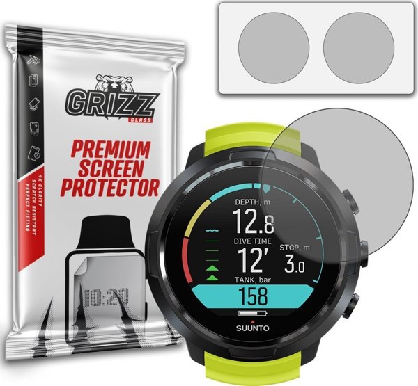 GrizzGlass Ματ Μεμβράνη Προστασίας Οθόνης για Suunto D5, Αντιθαμβωτική & Ανθεκτική στους Κραδασμούς