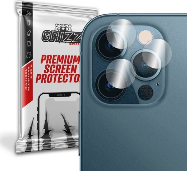 GrizzGlass Υβριδικό Γυαλί Κάμερας για Apple iPhone 12 Pro - 2 Τεμάχια, Ανθεκτικό, Εύκολη Τοποθέτηση