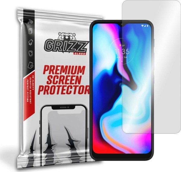 GrizzGlass Υβριδικό Γυαλί Προστασίας για Motorola Moto E7 Plus, Εύκολη Τοποθέτηση, Ανθεκτικό στις Γρατζουνιές