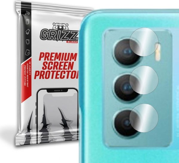 GrizzGlass Υβριδικό Γυαλί Κάμερας για Vivo T1 5G, Ανθεκτική Προστασία, 2 Τεμάχια