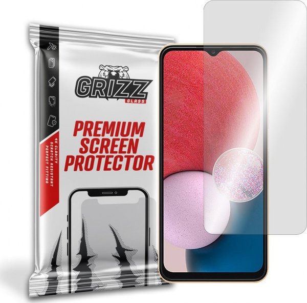 GrizzGlass Υβριδικό Γυαλί Προστασίας για Samsung Galaxy A13, Εύκολη Τοποθέτηση, Ανθεκτικό στις Γρατζουνιές