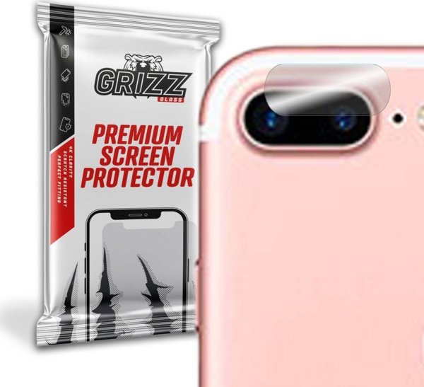 GrizzGlass Υβριδικό Γυαλί Κάμερας για Apple iPhone 7 Plus, Προστασία Φακού, 2 Τεμάχια