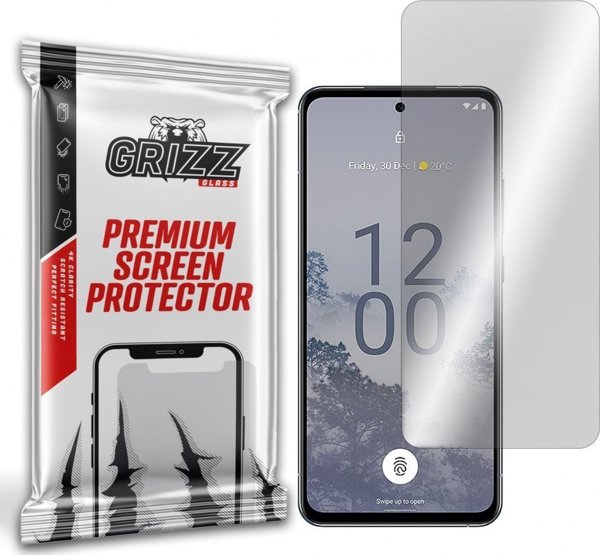 GrizzGlass Υβριδικό Γυαλί Προστασίας για Nokia X30, Ανθεκτικό, Αντιχαρακτικό, Διαφανές