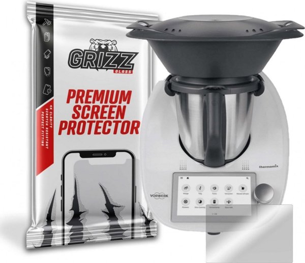 Υβριδικό Γυαλί GrizzGlass για Thermomix TM6 - Προστατευτικό Οθόνης Ανθεκτικό στις Γρατζουνιές με Ελαιοφοβική Επίστρωση