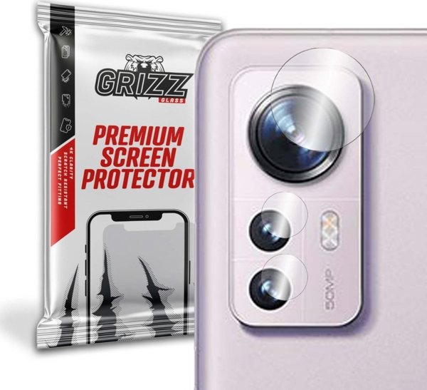 GrizzGlass Υβριδικό Γυαλί Κάμερας για Xiaomi 12 – Προστατευτικό Φακού, Ανθεκτικό, 2 Τεμάχια