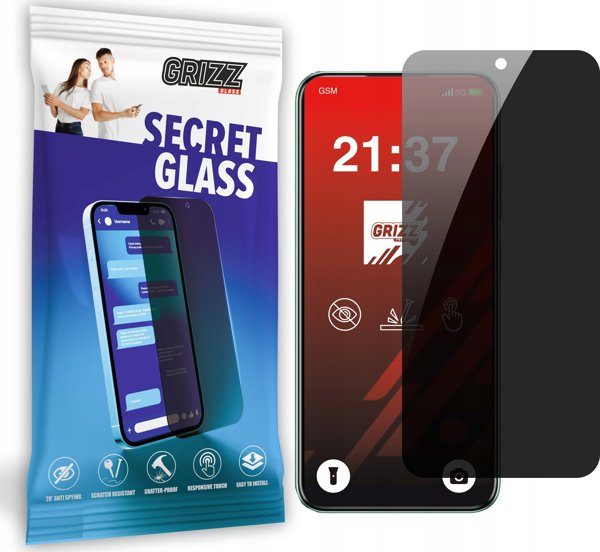 GrizzGlass Γυαλί απορρήτου GrizzGlass SecretGlass για Infinix Hot 50