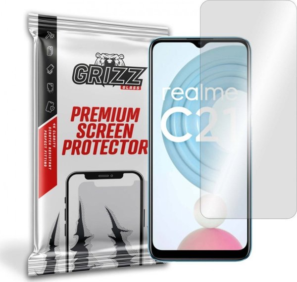 GrizzGlass Υβριδικό Γυαλί Προστασίας Οθόνης για Realme C21 - Εύκολη Τοποθέτηση & Ανθεκτικότητα