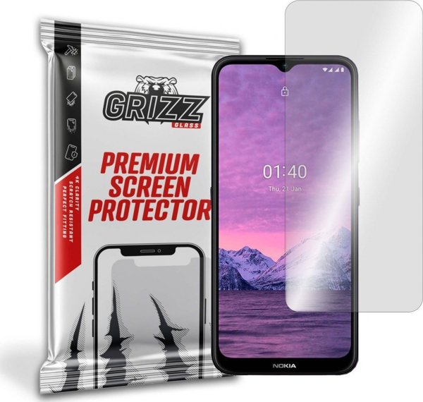 GrizzGlass Υβριδικό Γυαλί για Nokia 1.4 – Ανθεκτική Προστασία Οθόνης, Εύκολη Τοποθέτηση, Anti-Scratch