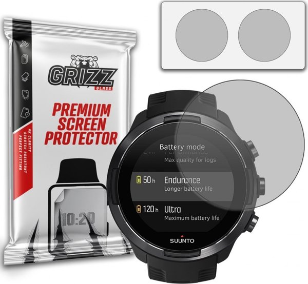 GrizzGlass Ματ Προστατευτικό Φιλμ Οθόνης για Suunto 9 Baro, Αντιθαμβωτική Προστασία, Εύκολη Τοποθέτηση