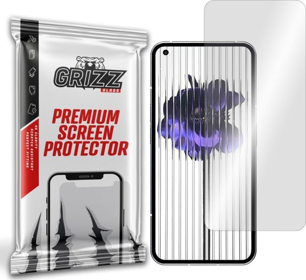 GrizzGlass Υβριδικό Γυαλί Προστασίας Οθόνης για Nothing Phone 1, Ανθεκτικό, Εύκολη Εφαρμογή