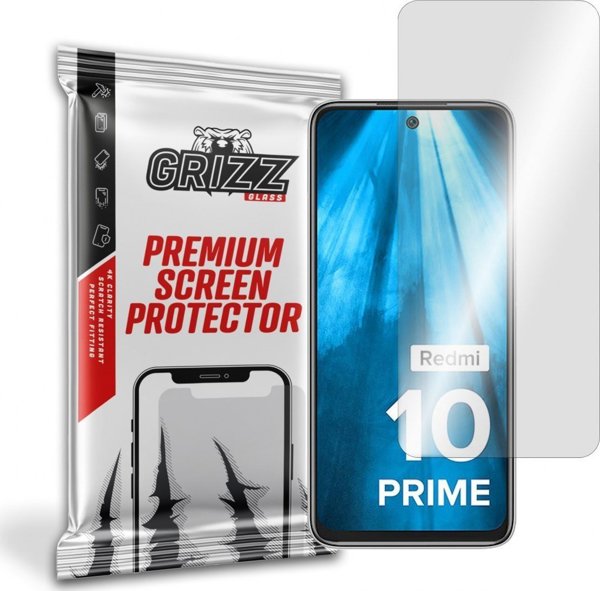 GrizzGlass Υβριδικό Γυαλί Προστασίας Οθόνης για Xiaomi Redmi 10 Prime 2022 - Εύκολη Τοποθέτηση & Αντοχή στις Γρατζουνιές