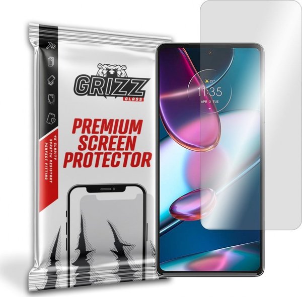 GrizzGlass Υβριδικό Γυαλί Προστασίας Οθόνης για Motorola Moto Edge 30 Pro, Εύκολη Τοποθέτηση, Oleophobic Coating