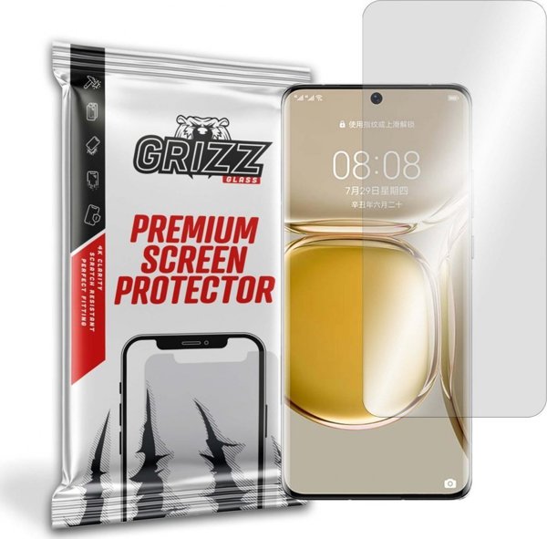 GrizzGlass Μεμβράνη Υδρογέλης για Huawei P50 Pro, Full Cover, Ανθεκτική Προστασία Οθόνης