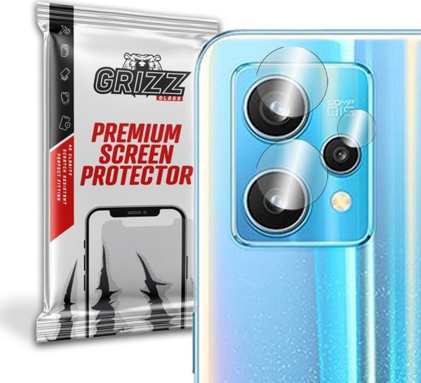 GrizzGlass Υβριδικό Γυαλί Κάμερας για Realme 9 Pro Plus - 2 Τεμάχια, Προστασία από Γρατσουνιές & Χτυπήματα