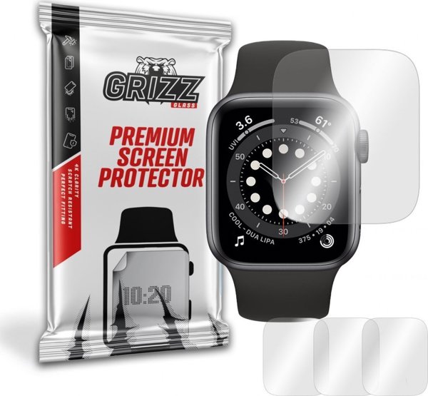GrizzGlass Μεμβράνη Υδρογέλης για Apple Watch 38mm - Προστατευτικό Οθόνης (3 Τεμάχια)