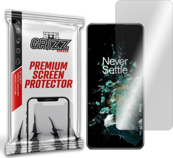 Υβριδικό Γυαλί GrizzGlass για OnePlus 10T, Προστασία Οθόνης με Ελαιοφοβική Επίστρωση, Διαφανές