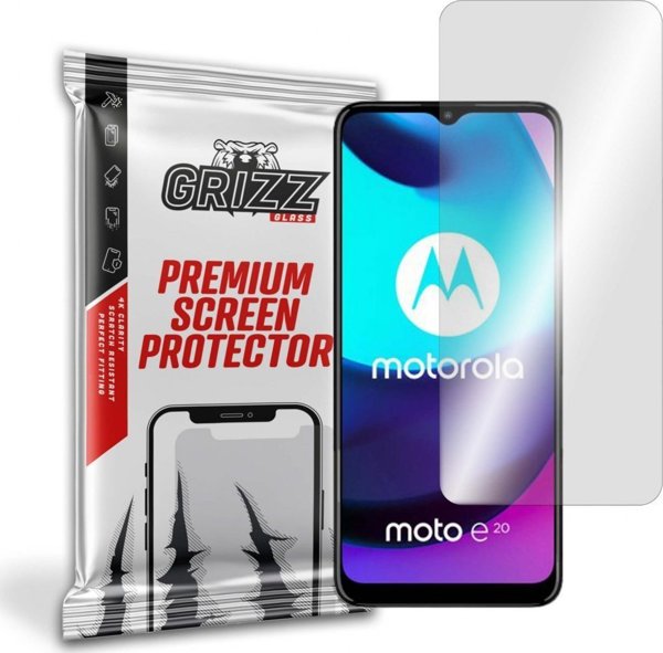 GrizzGlass Μεμβράνη Υδρογέλης για Motorola Moto E20 - Προστασία Οθόνης Full Cover, Ανθεκτική και Εύκολη στην Τοποθέτηση