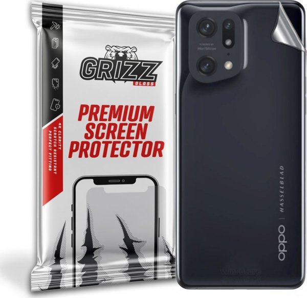 GrizzGlass Προστατευτική Μεμβράνη Πλάτης για Oppo Find X5 Pro, SatinSkin, Διάφανη, Εύκολη Τοποθέτηση