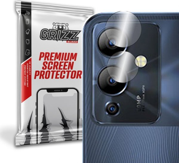 GrizzGlass Υβριδικό Προστατευτικό Κάμερας για Infinix Note 12i, Σετ 2 Τεμαχίων, Διαφανές