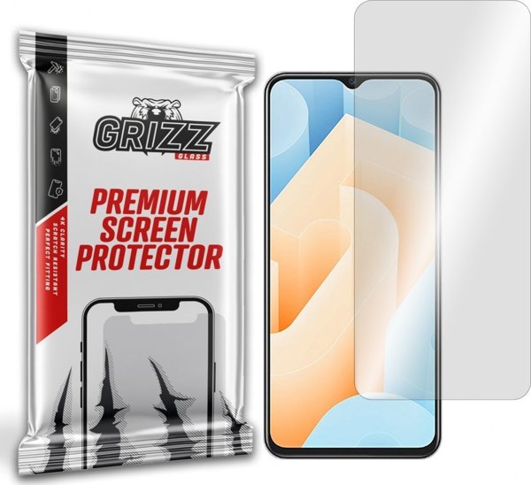 GrizzGlass Υβριδικό Γυαλί για Vivo IQOO U5e, Ανθεκτική Προστασία Οθόνης, Εύκολη Τοποθέτηση