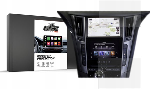 Matte GrizzGlass CarDisplay Protection Infiniti Q50 2014-2020 [2in1]