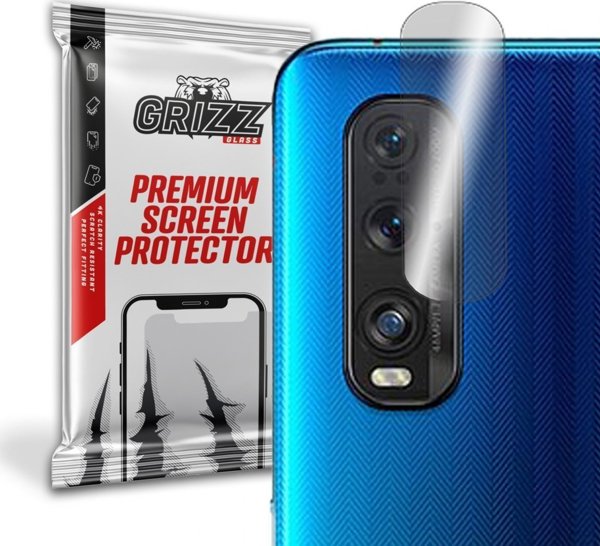 GrizzGlass Υβριδικό Γυαλί Κάμερας για Oppo Find X2 5G - Προστατευτικό Φακού, 2 Τεμάχια